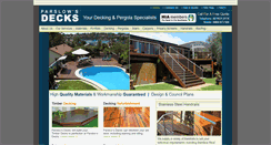Desktop Screenshot of parslowsdecks.com.au